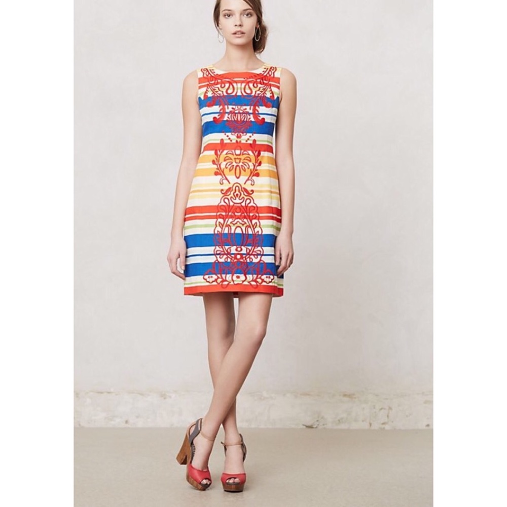 Anthropologie Tabitha Banded Totem Dress